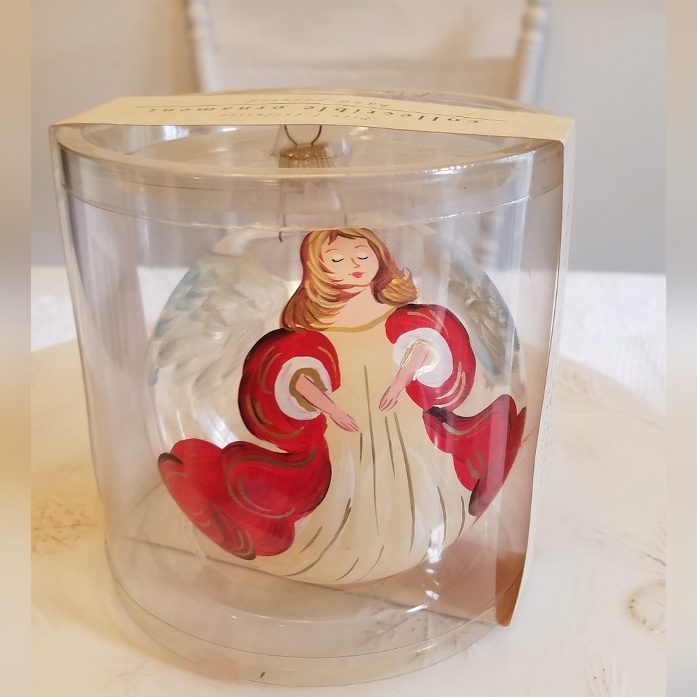 Pier 1 Exclusive Handpainted Angel Mouthblown in Italy Collectible Ornament